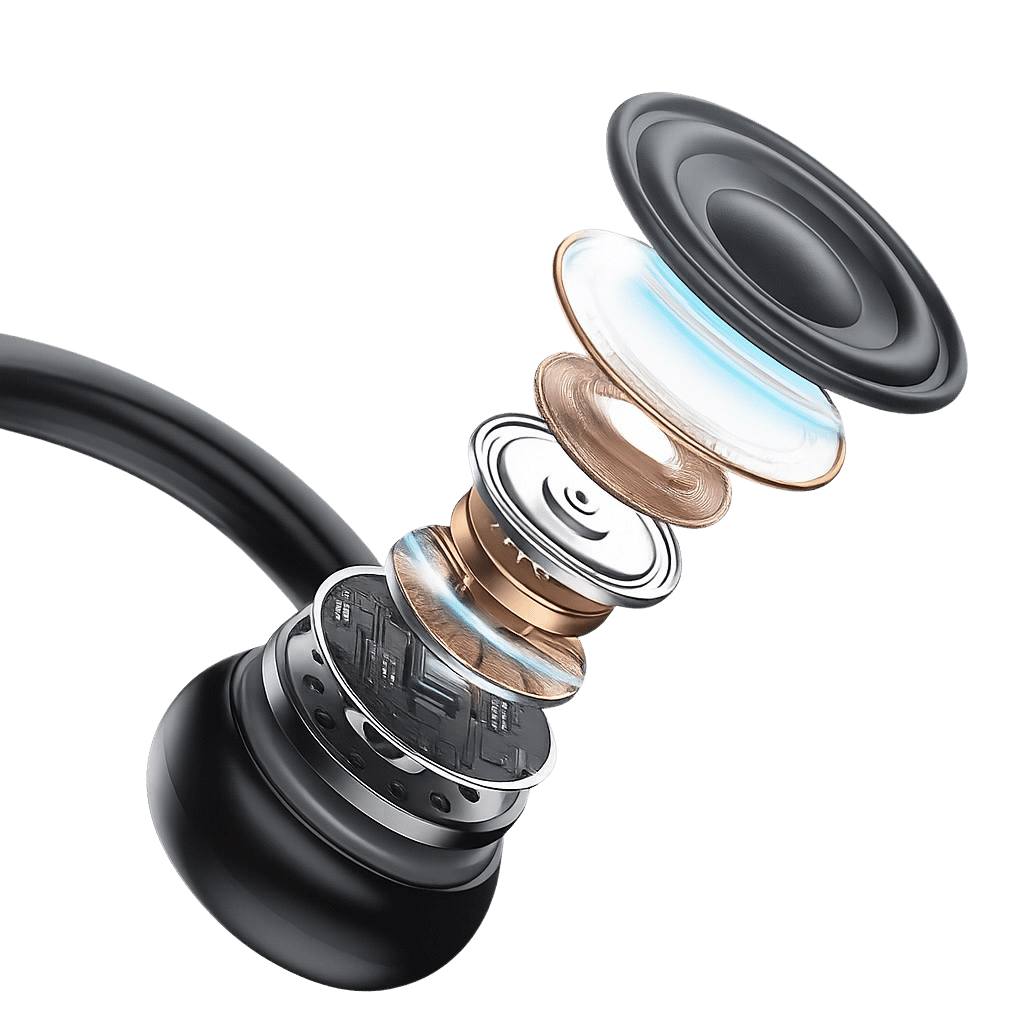 Écouteurs Bluetooth 5.3 conduction osseuse pour le sport, conçue pour offrir un son clair et immersif sans compromettre le confort.