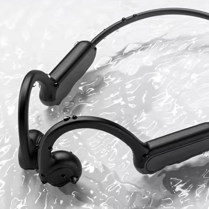 Écouteurs Osweave B8 noirs à conduction osseuse, résistants à la sueur et aux éclaboussures